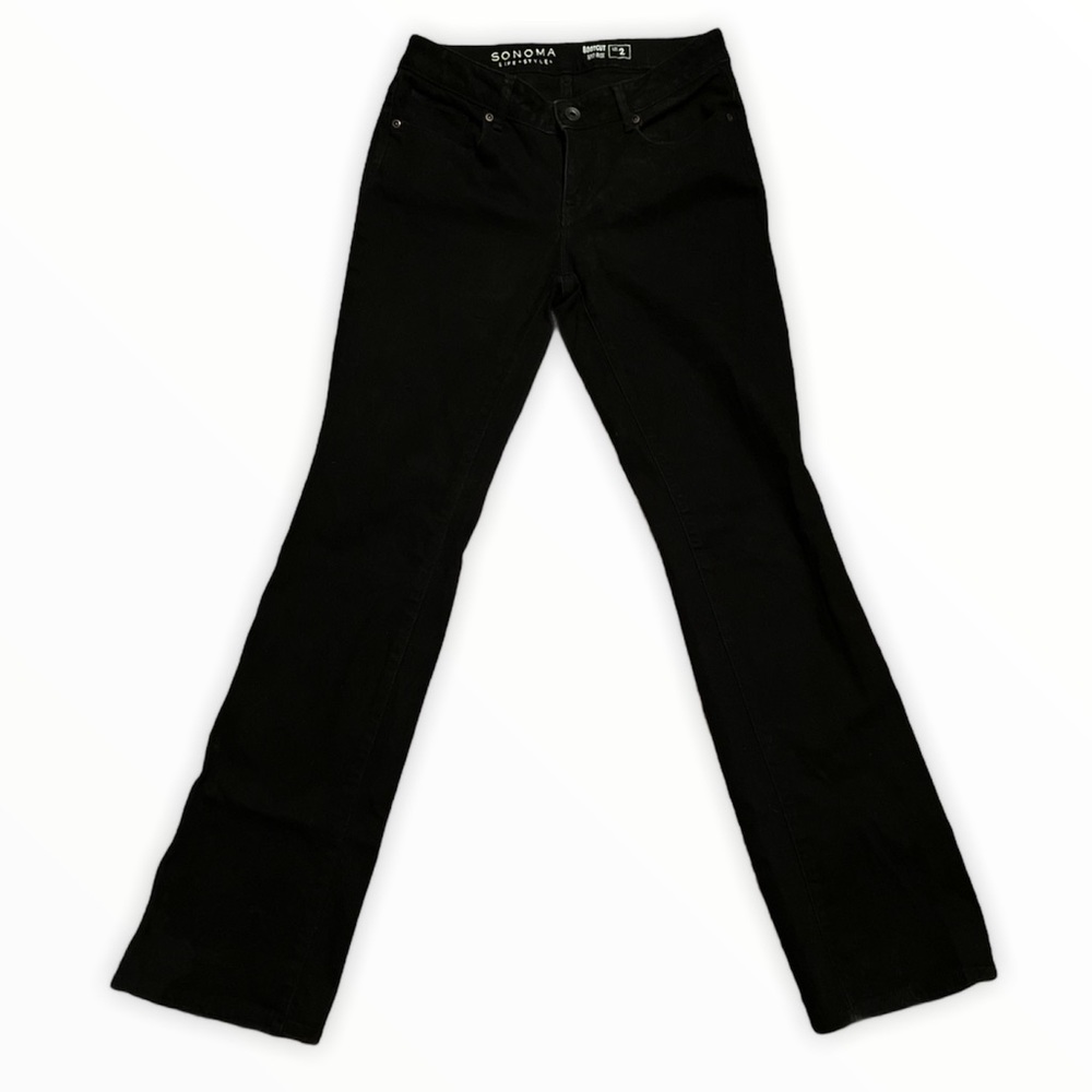 Sonoma bootcut mid rise black jeans size 2